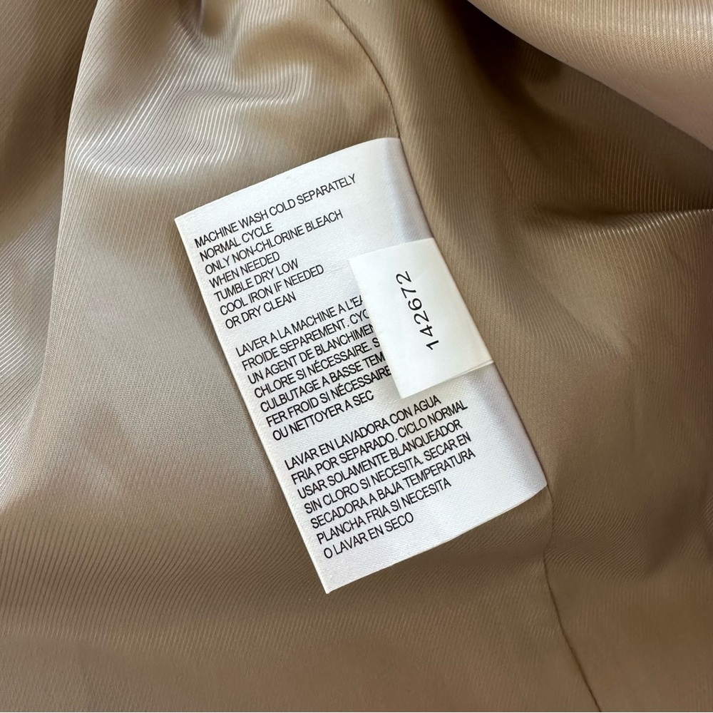 MICHAEL Michael Kors Light Beige Camel Tan Trench Coat with Belt - Picture 9 of 14